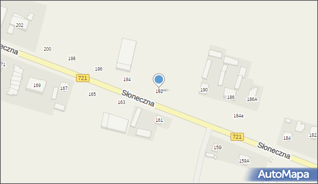 Kolonia Lesznowola, Słoneczna, 192, mapa Kolonia Lesznowola
