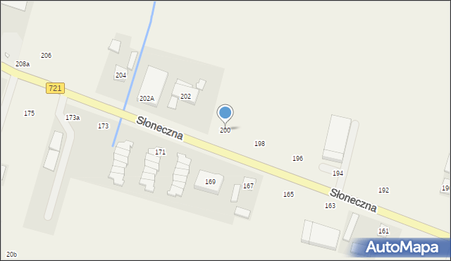 Kolonia Lesznowola, Słoneczna, 200, mapa Kolonia Lesznowola