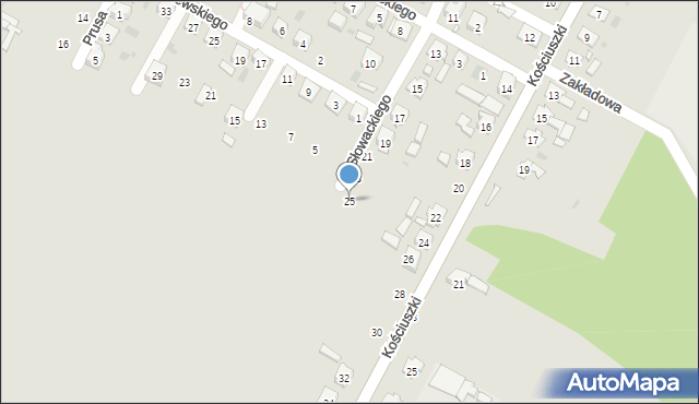 Kolonowskie, Słowackiego Juliusza, 25, mapa Kolonowskie