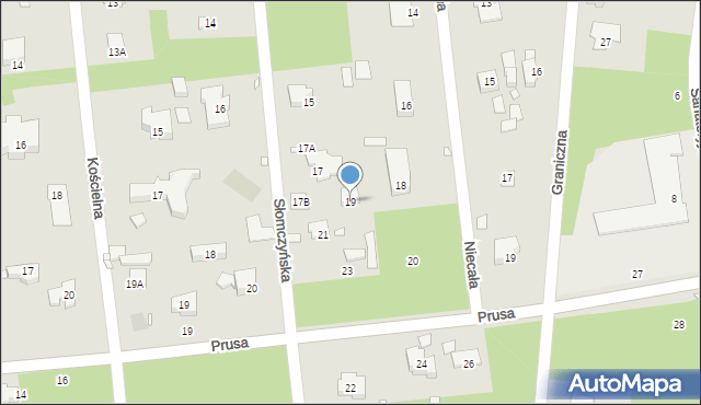 Konstancin-Jeziorna, Słomczyńska, 19, mapa Konstancin-Jeziorna