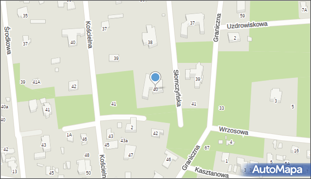 Konstancin-Jeziorna, Słomczyńska, 40, mapa Konstancin-Jeziorna
