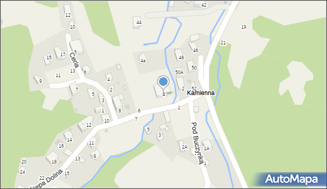 Korbielów, Ślepa Dolina, 4, mapa Korbielów