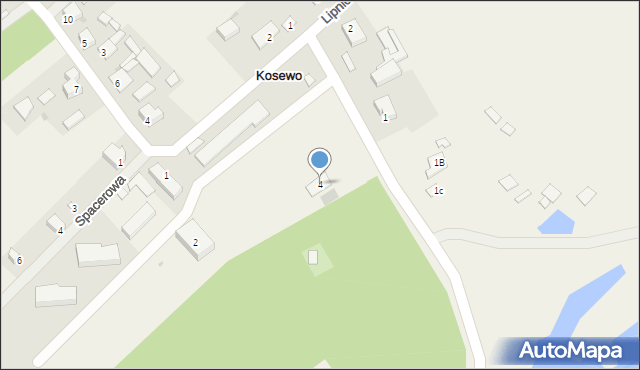Kosewo, Słupecka, 4, mapa Kosewo