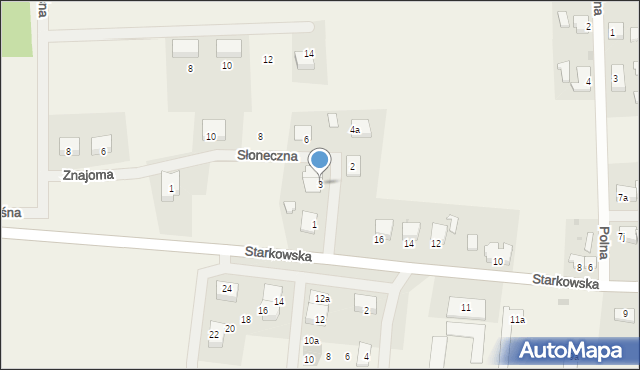 Kowalów, Słoneczna, 3, mapa Kowalów
