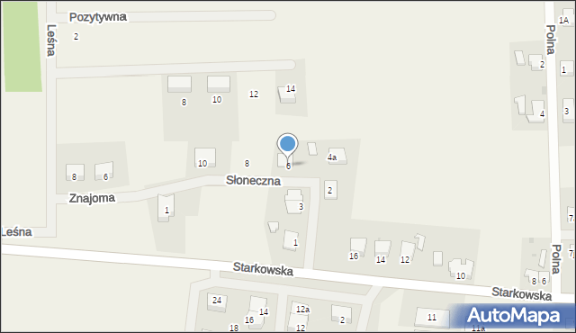 Kowalów, Słoneczna, 6, mapa Kowalów