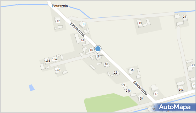 Krasiejów, Słoneczna, 18, mapa Krasiejów