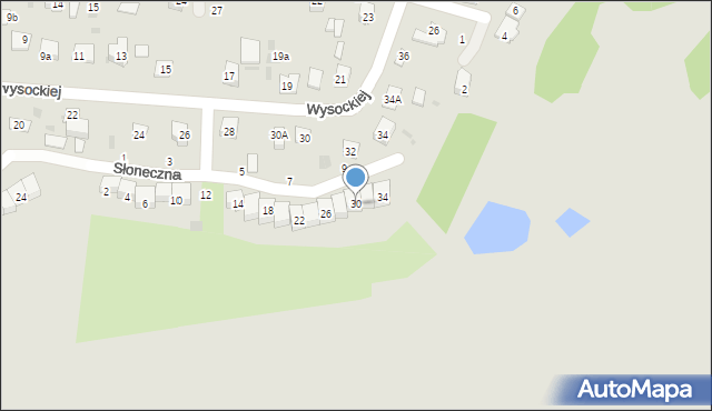 Krasnystaw, Słoneczna, 30, mapa Krasnystaw