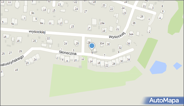 Krasnystaw, Słoneczna, 5, mapa Krasnystaw