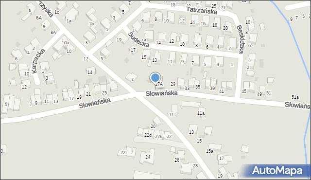 Krotoszyn, Słowiańska, 27e, mapa Krotoszyna