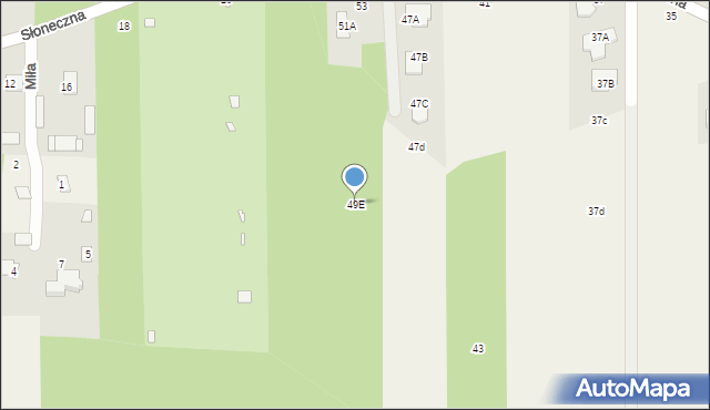 Krupia Wólka, Słoneczna, 49E, mapa Krupia Wólka