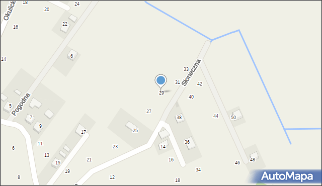 Krzeczów, Słoneczna, 29, mapa Krzeczów