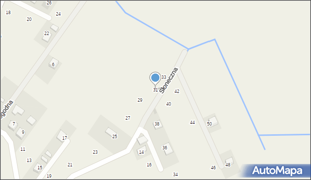 Krzeczów, Słoneczna, 31, mapa Krzeczów