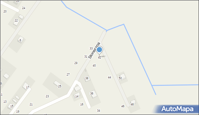 Krzeczów, Słoneczna, 42, mapa Krzeczów