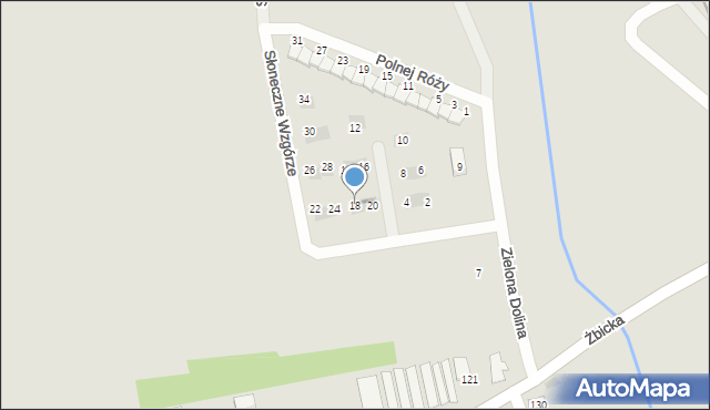 Krzeszowice, Słoneczne Wzgórze, 18, mapa Krzeszowice