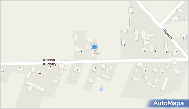 Kuchary, Słoneczna, 12, mapa Kuchary