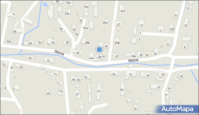 Kudowa-Zdrój, Słone, 44, mapa Kudowa-Zdrój