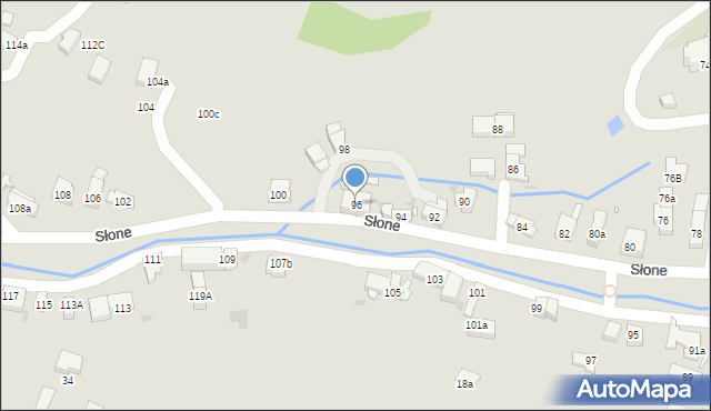 Kudowa-Zdrój, Słone, 96, mapa Kudowa-Zdrój