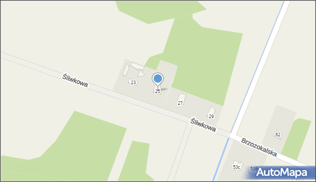 Kuklówka Radziejowicka, Śliwkowa, 25, mapa Kuklówka Radziejowicka