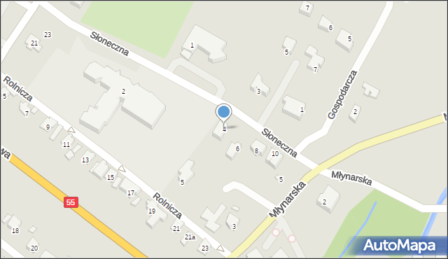 Kwidzyn, Słoneczna, 4, mapa Kwidzyn