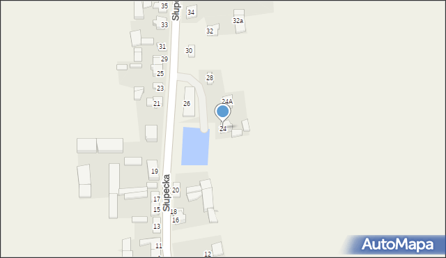 Lądek, Słupecka, 24, mapa Lądek