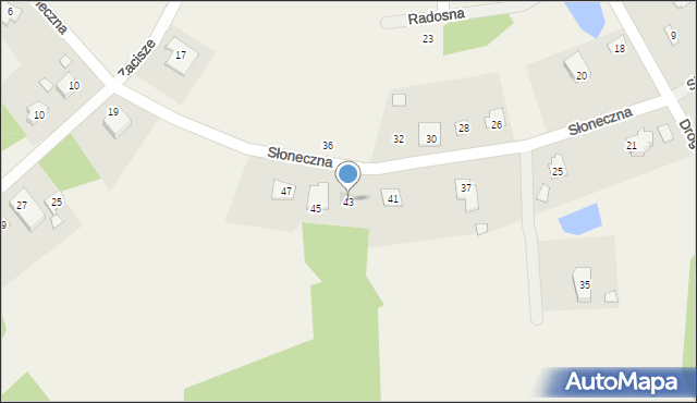 Leoncin, Słoneczna, 43, mapa Leoncin