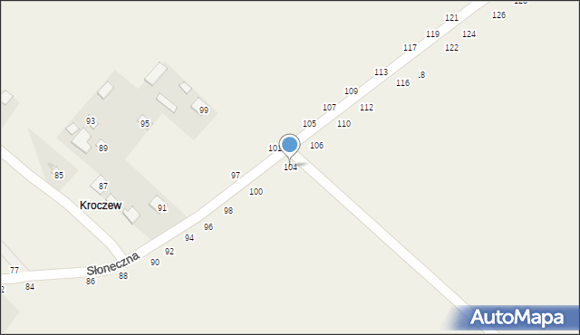 Leopoldów, Słoneczna, 104, mapa Leopoldów