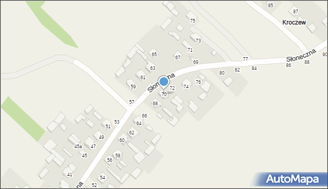 Leopoldów, Słoneczna, 70, mapa Leopoldów