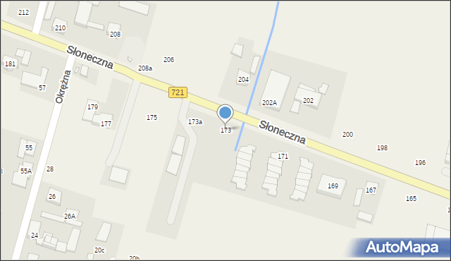 Lesznowola, Słoneczna, 173, mapa Lesznowola