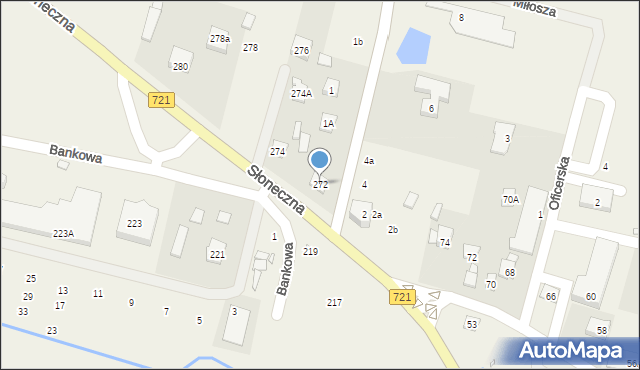 Lesznowola, Słoneczna, 272, mapa Lesznowola