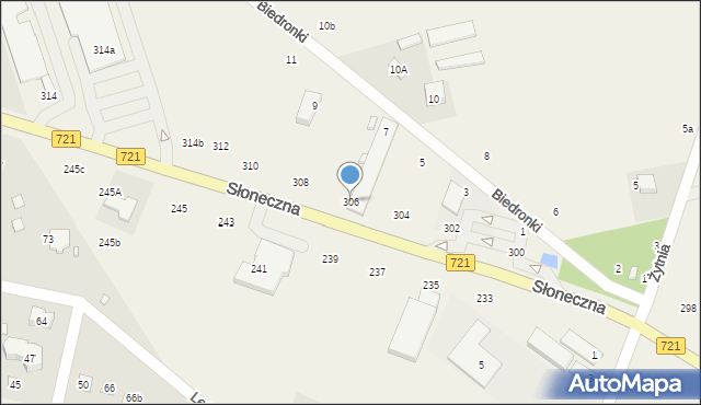 Lesznowola, Słoneczna, 306, mapa Lesznowola