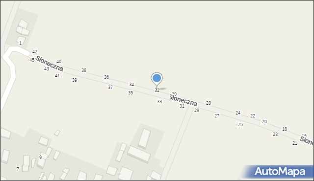 Lichynia, Słoneczna, 32, mapa Lichynia