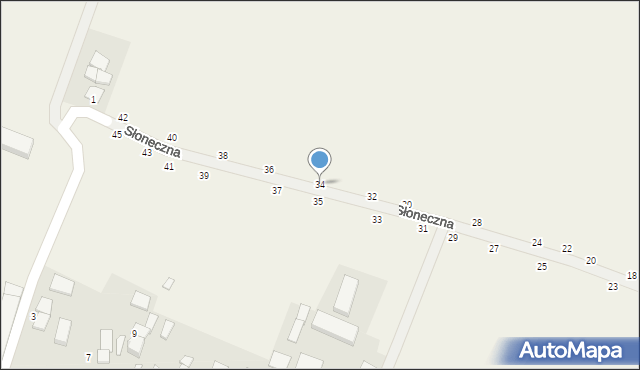 Lichynia, Słoneczna, 34, mapa Lichynia