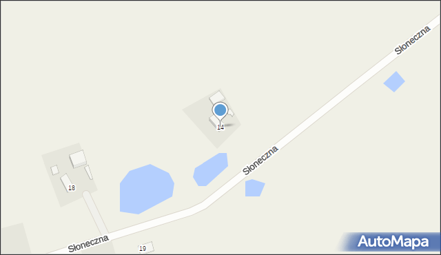 Licze, Słoneczna, 14, mapa Licze