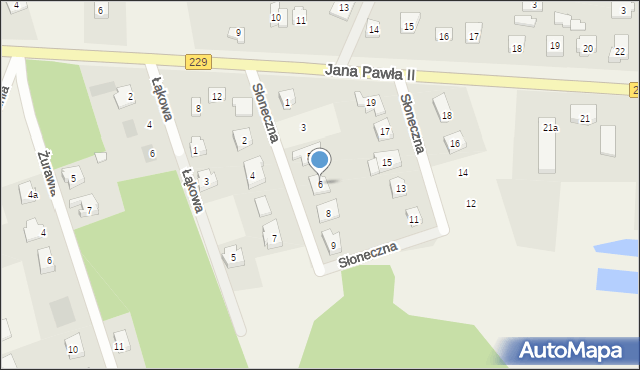 Lipinki Szlacheckie, Słoneczna, 6, mapa Lipinki Szlacheckie