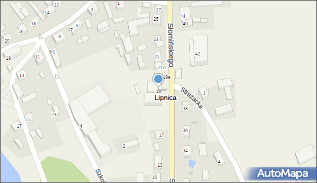 Lipnica, Słomińskiego Józefa, 19, mapa Lipnica