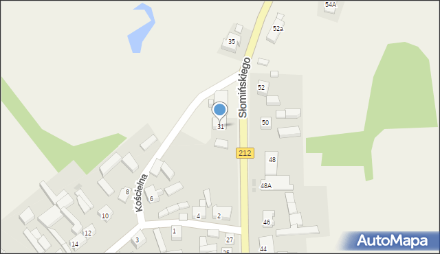 Lipnica, Słomińskiego Józefa, 31, mapa Lipnica