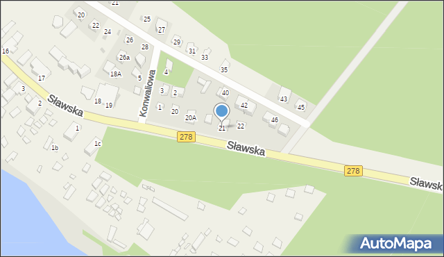 Lubiatów, Sławska, 21, mapa Lubiatów