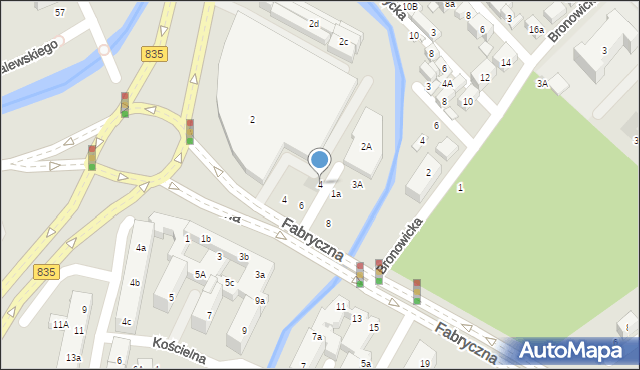 Lublin, Słupkowa, 4, mapa Lublina