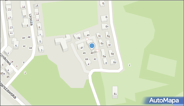 Lublin, Sławinkowska, 4d, mapa Lublina