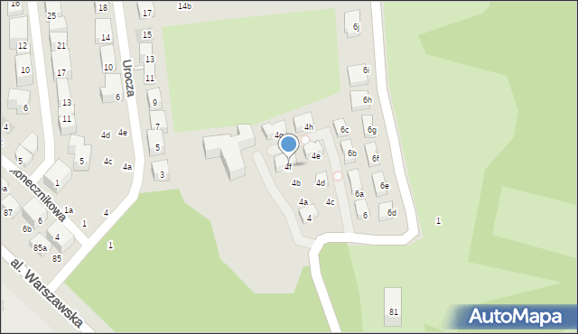 Lublin, Sławinkowska, 4f, mapa Lublina