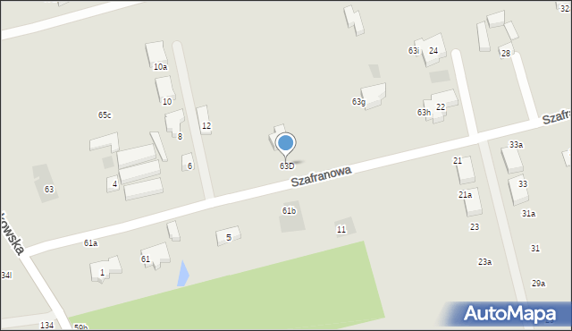 Lublin, Sławinkowska, 63D, mapa Lublina