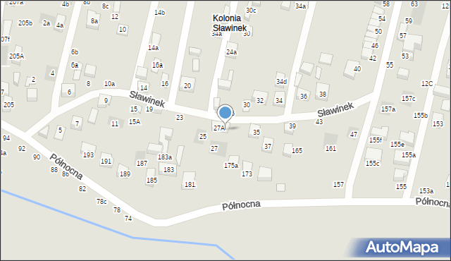 Lublin, Sławinek, 29A, mapa Lublina