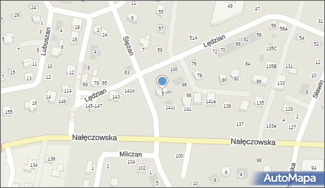 Lublin, Ślężan, 3, mapa Lublina