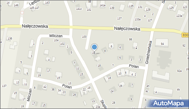 Lublin, Słupian, 12, mapa Lublina