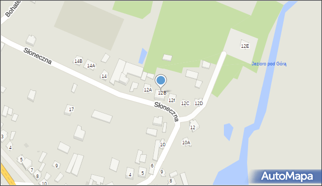 Magnuszew, Słoneczna, 12B, mapa Magnuszew