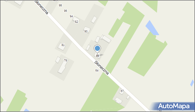 Maliszów, Słoneczna, 88, mapa Maliszów