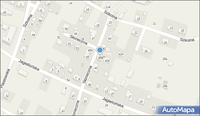 Marcinkowice, Słoneczna, 40a, mapa Marcinkowice