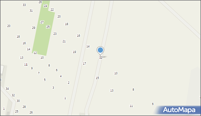 Maszewo Duże, Słowackiego Juliusza, 12, mapa Maszewo Duże