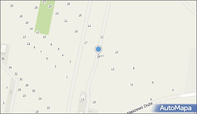 Maszewo Duże, Słowackiego Juliusza, 15, mapa Maszewo Duże