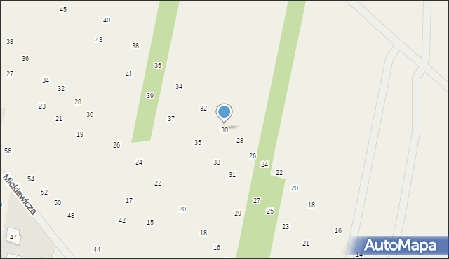 Maszewo Duże, Słowackiego Juliusza, 30, mapa Maszewo Duże